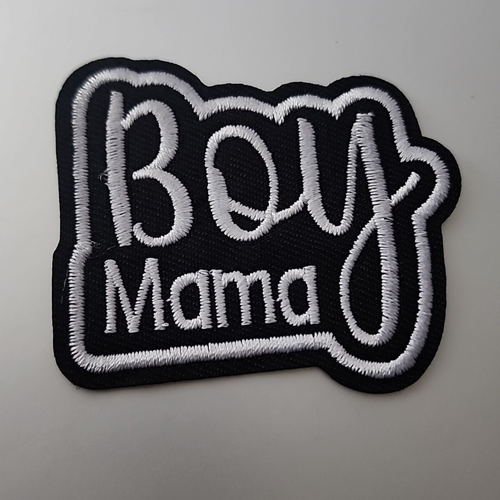Iron On Boy Mama Embroidered